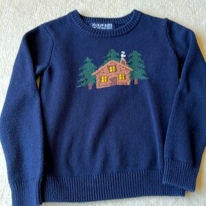 KJP Kiel james Patrick cotton cabin sweater navy  size 4T